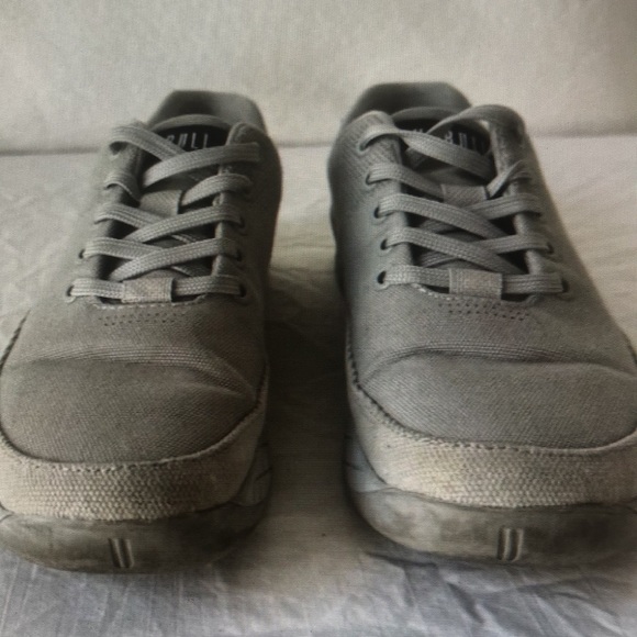 No bull project glacier canvas trainer men’s cream grey sneakers - Picture 2 of 4